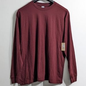 Xlarge Highland Originals Men's Cabernet Long Sleeve T-Shirt, New With Tag